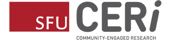 SFU CERi Community-Engaged Research logo.