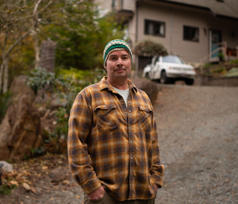 A photo of Ryan Kehler in a plaid shirt and green knit hat.